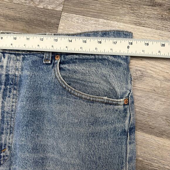 Vintage Levis 505 Red Tab Blue Mens 36x30 Straight Denim Jeans 90s USA MADE - Picture 6 of 12